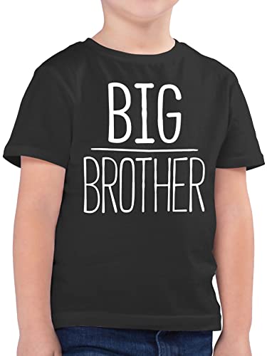 Kinder T-Shirt Jungen - Großer Bruder - Big Brother - 128 (7/8 Jahre) - Anthrazit - für brüder t Shirt Tshirt große t-Shirts großen Geschenk Kind größeren Kids 2024 Junge grosser+Bruder von Shirtracer