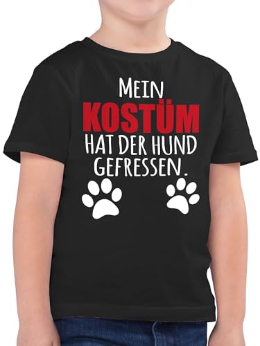 Kinder T-Shirt Jungen - Karneval & Fasching - Mein Kostüm hat der Hund gefressen - Dog Hundekostüm Faschingskostüme - 152 (12/13 Jahre) - Schwarz - Tshirt Fashing für Carnaval Kind kaneval Junge von Shirtracer