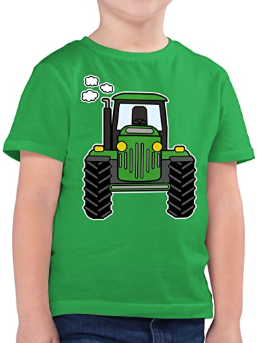 Kinder T-Shirt Jungen - Traktoren - Traktor Trecker Landwirte Bauern Geschenk Bulldog Landwirtschaft - 104 (3/4 Jahre) - Grün - Traktor+Shirt+Kinder Landwirt Traktor, Shirts traktorfan Tractors von Shirtracer