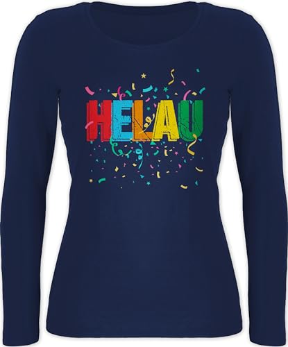 Langarmshirt Damen - Karneval & - Helau Alaaf Schriftzug Kostüm Kölle Fasching I Narren - XS - Marineblau - Shirt Langarm faschingsshirt Faschings Oberteil für für Frauen Karnevals Oberteile Langarmshirt Damen - Karneval & - Helau Alaaf Schriftzug Kostüm Kölle Fasching I Narren - XS - Marineblau - Shirt Langarm faschingsshirt Faschings Oberteil für für Frauen Karnevals Oberteile von Shirtracer