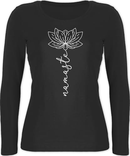 Langarmshirt Damen - und Wellness Geschenk - Namaste Lotusblüte Yoga Chakra - XS - Schwarz - Yoga-Bekleidung Yoga-Kleidung Meditation Joga Shirt yogashirtsdamen Yoga-Kleidung, spirituelle Blume Langarmshirt Damen - und Wellness Geschenk - Namaste Lotusblüte Yoga Chakra - XS - Schwarz - Yoga-Bekleidung Yoga-Kleidung Meditation Joga Shirt yogashirtsdamen Yoga-Kleidung, spirituelle Blume von Shirtracer