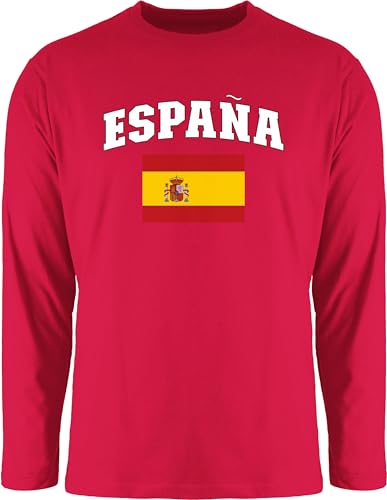 Langarmshirt Herren Langarm Shirt - Fußball EM WM - Schriftzug mit Espana | Spanisch | España | Spain - M - Rot - eu Fussball 2024 fußball-Weltmeisterschaft fu�Ball Fussball-Europameisterschaft Langarmshirt Herren Langarm Shirt - Fußball EM WM - Schriftzug mit Espana | Spanisch | España | Spain - M - Rot - eu Fussball 2024 fußball-Weltmeisterschaft fu�Ball Fussball-Europameisterschaft von Shirtracer