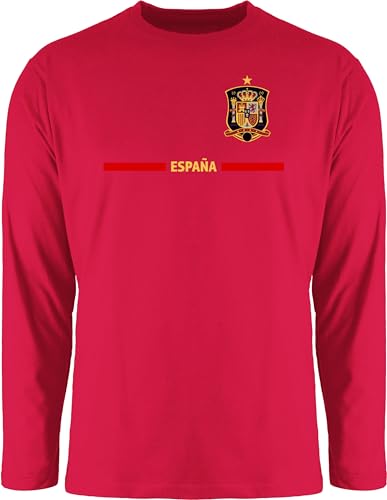 Langarmshirt Herren Langarm Shirt - Fußball EM WM - Spanisches Trikot Wappen | España mit Stolz | Spanien Fan-Motiv - XL - Rot - Langarm,Shirt em24 Europameisterschaft Spain Tshirt Fanartikel Langarmshirt Herren Langarm Shirt - Fußball EM WM - Spanisches Trikot Wappen | España mit Stolz | Spanien Fan-Motiv - XL - Rot - Langarm,Shirt em24 Europameisterschaft Spain Tshirt Fanartikel von Shirtracer