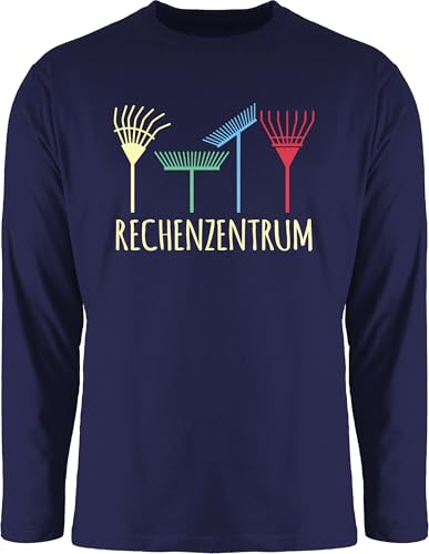 Langarmshirt Herren Langarm Shirt - Hobby Outfit - Rechenzentrum - Geschenk Gärtner Gartenarbeit Geschenkidee - XL - Navy Blau - Garten Tshirt gärtnern langarmherrenshirt Shirts von Shirtracer