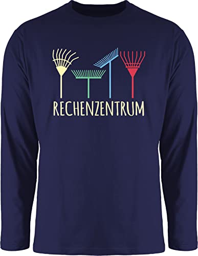 Langarmshirt Herren Langarm Shirt - Hobby Outfit - Rechenzentrum - Geschenk Gärtner Gartenarbeit Geschenkidee - XXL - Navy Blau - gärtnern langarmherrenshirt Garten von Shirtracer