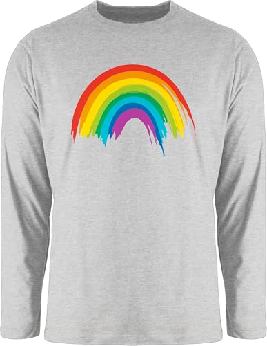 Langarmshirt Herren Langarm Shirt - Kleidung Pride Flag - Regenbogen LGBT & LGBTQ - 3XL - Grau meliert - Outfit CSD Rainbow Lesbian Christopher Street Day lqbtq Gay lgbtqia Queer Month Langarmshirt Herren Langarm Shirt - Kleidung Pride Flag - Regenbogen LGBT & LGBTQ - 3XL - Grau meliert - Outfit CSD Rainbow Lesbian Christopher Street Day lqbtq Gay lgbtqia Queer Month von Shirtracer
