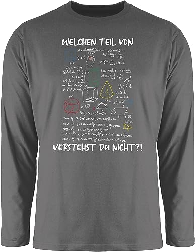 Langarmshirt Herren Langarm Shirt - Lehrer - Welchen Teil von Mathe Physik Rechnen verstehst du Nicht I Geschenk Mathelehrer I Mathelehrerin - XL - Dunkelgrau - Nerds für Teacher Math Tshirt Langarmshirt Herren Langarm Shirt - Lehrer - Welchen Teil von Mathe Physik Rechnen verstehst du Nicht I Geschenk Mathelehrer I Mathelehrerin - XL - Dunkelgrau - Nerds für Teacher Math Tshirt von Shirtracer