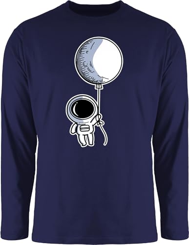 Langarmshirt Herren Langarm Shirt - Nerd Geschenke - Astronaut mit Luftballon - L - Navy Blau - Geeks Outfit zocker Astronauten Longsleeve Geschenk zocken Gamer Ballon Geschenk+für+zocker Geek Langarmshirt Herren Langarm Shirt - Nerd Geschenke - Astronaut mit Luftballon - L - Navy Blau - Geeks Outfit zocker Astronauten Longsleeve Geschenk zocken Gamer Ballon Geschenk+für+zocker Geek von Shirtracer