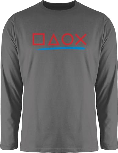 Langarmshirt Herren Langarm Shirt - Nerd Geschenke - Gamer - bunt - M - Dunkelgrau - Games Geeks Outfit zocker Tshirt Geschenk zocken Geek Shirts Geschenk+für+zocker Nerds Longsleeve nerdgeschenk Langarmshirt Herren Langarm Shirt - Nerd Geschenke - Gamer - bunt - M - Dunkelgrau - Games Geeks Outfit zocker Tshirt Geschenk zocken Geek Shirts Geschenk+für+zocker Nerds Longsleeve nerdgeschenk von Shirtracer
