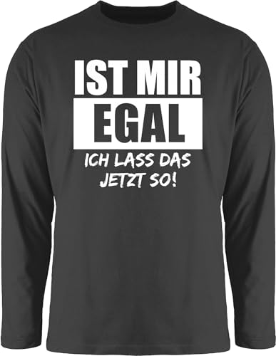 Langarmshirt Herren Langarm Shirt - Sprüche Statement mit Spruch - Ist Mir egal, ich Lass das jetzt so weiß - S - Schwarz - t sprueche egal Tshirt t-Shirts sprüchen egal. Longsleeve lustige Langarmshirt Herren Langarm Shirt - Sprüche Statement mit Spruch - Ist Mir egal, ich Lass das jetzt so weiß - S - Schwarz - t sprueche egal Tshirt t-Shirts sprüchen egal. Longsleeve lustige von Shirtracer