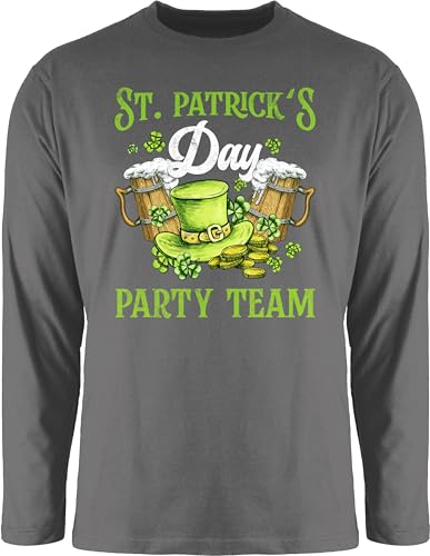 Langarmshirt Herren Langarm Shirt - St. - St Patricks Day Kostüm Team Party Irland Irish - L - Dunkelgrau - Clothes Sankt Patrick Paddys st.Patricks irische Ireland st.Patrick irischer Langarmshirt Herren Langarm Shirt - St. - St Patricks Day Kostüm Team Party Irland Irish - L - Dunkelgrau - Clothes Sankt Patrick Paddys st.Patricks irische Ireland st.Patrick irischer von Shirtracer