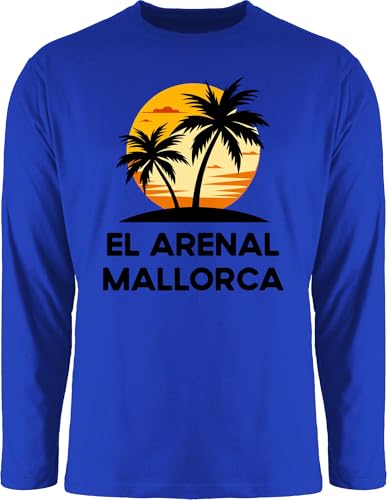 Langarmshirt Herren Langarm Shirt - Urlaub - EL Arenal Mallorca Party Outfit Mädelstrip Accessoires Mädels Tour Malle Geschenk Mallorca Fan I - 3XL - Royalblau von Shirtracer