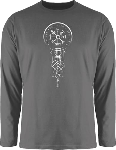 Langarmshirt Herren Langarm Shirt - & - Keltischer Wikinger Kompass Vegvisir I Vikinger Geschenk Vikings I Wegweiser Geschenkidee Walhalla I Valhalla - 3XL - Dunkelgrau - Viking Langarmshirt Herren Langarm Shirt - & - Keltischer Wikinger Kompass Vegvisir I Vikinger Geschenk Vikings I Wegweiser Geschenkidee Walhalla I Valhalla - 3XL - Dunkelgrau - Viking von Shirtracer