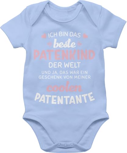 Shirtracer Baby Body Junge Mädchen - Patentante - Ich bin das beste Patenkind der Welt weiß/rosa - 6/12 Monate - Babyblau - geschenke zur geburt für jungen von taufpatinmbody patentanten bestes bodys Shirtracer Baby Body Junge Mädchen - Patentante - Ich bin das beste Patenkind der Welt weiß/rosa - 6/12 Monate - Babyblau - geschenke zur geburt für jungen von taufpatinmbody patentanten bestes bodys von Shirtracer