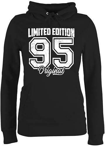 Pullover Damen Hoodie Frauen - 30. Geburtstag - Limited Edition 1995 Original Weiß Vintage Dreißigster - M - Schwarz - 30 30th Birthday 1993 Fun-Kapuzenpullover 30.Geburtstag 30ter Kapuzenpullover von Shirtracer