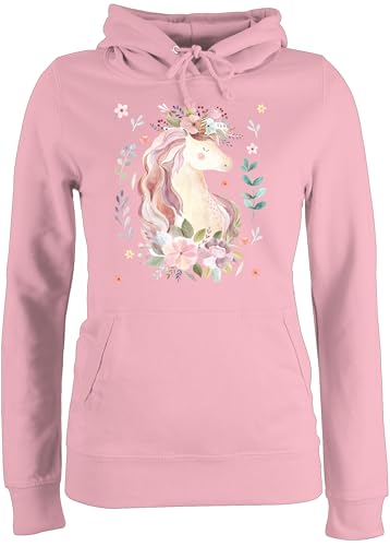 Pullover Damen Hoodie Frauen - Einhörner - Einhorn Geschenk - L - Hellrosa - Unicorns Hoodies mit einhörnern für Motiv Pullover Damen Hoodie Frauen - Einhörner - Einhorn Geschenk - L - Hellrosa - Unicorns Hoodies mit einhörnern für Motiv von Shirtracer