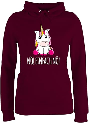 Pullover Damen Hoodie Frauen - Einhörner - Nö Einfach Nö Einhorn - XS - Burgundrot - einhornpulli einhörnern no Hoody einhornpullis Unicorns nö! Kapuze Hoodies Motiv Unicorn Pulli Pullover Damen Hoodie Frauen - Einhörner - Nö Einfach Nö Einhorn - XS - Burgundrot - einhornpulli einhörnern no Hoody einhornpullis Unicorns nö! Kapuze Hoodies Motiv Unicorn Pulli von Shirtracer