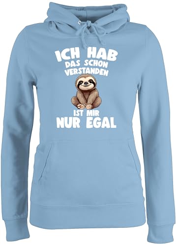 Pullover Damen Hoodie Frauen - Ich hab das Schon verstanden ist Mir nur egal I Lustiger Spruch Faultier - XS - Hellblau - sprüche Sloth mit Pulli Motiv lustige hodie verstanden, hodi EIN Drauf Pullover Damen Hoodie Frauen - Ich hab das Schon verstanden ist Mir nur egal I Lustiger Spruch Faultier - XS - Hellblau - sprüche Sloth mit Pulli Motiv lustige hodie verstanden, hodi EIN Drauf von Shirtracer