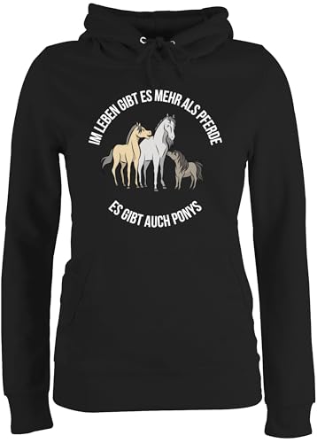Pullover Damen Hoodie Frauen - Im Leben gibt es mehr als Pferde - XS - Schwarz - pferdepullover reitoberteil pferdeliebhaber Pony Hoody reiterzubehör pferdepulloverdamen sprüche Pferd Kapuze Pullover Damen Hoodie Frauen - Im Leben gibt es mehr als Pferde - XS - Schwarz - pferdepullover reitoberteil pferdeliebhaber Pony Hoody reiterzubehör pferdepulloverdamen sprüche Pferd Kapuze von Shirtracer