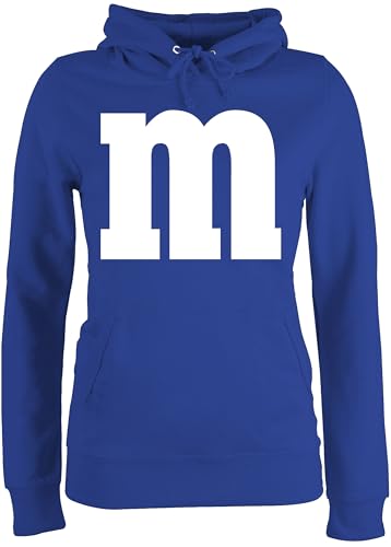 Pullover Damen Hoodie Frauen - Karneval Fasching - Gruppen M und M Aufdruck I M&M Kostüm Gruppe I MundM & M I MM I Fastnacht I Fasnacht I Fasnet - M - Royalblau - un Pulli karnevalspullover von Shirtracer