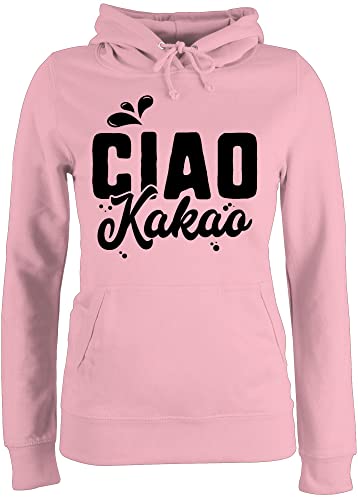 Pullover Damen Hoodie Frauen - Küche - Ciao Kakao - L - Hellrosa - koch tschau Pulli küchen Hoody Geschenke aus der pullis flausch von Shirtracer