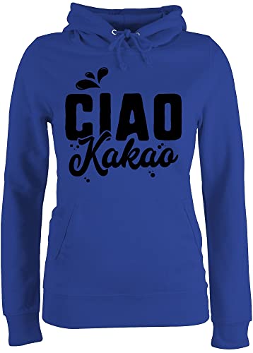 Pullover Damen Hoodie Frauen - Küche - Ciao Kakao - XS - Royalblau - küchen tschau Pulli koch Hoody pullis flausch von Shirtracer