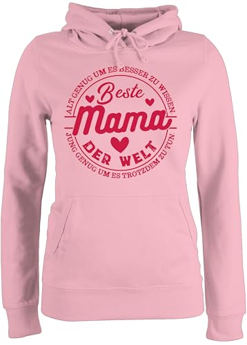 Pullover Damen Hoodie Frauen - Alt genug um es Besser zu wissen - Jung genug um es trotzdem zu tun - Beste Mama - XXL - Hellrosa - muttertagsgeschenk personalisiert Mum superheldin hoddis Pullover Damen Hoodie Frauen - Alt genug um es Besser zu wissen - Jung genug um es trotzdem zu tun - Beste Mama - XXL - Hellrosa - muttertagsgeschenk personalisiert Mum superheldin hoddis von Shirtracer