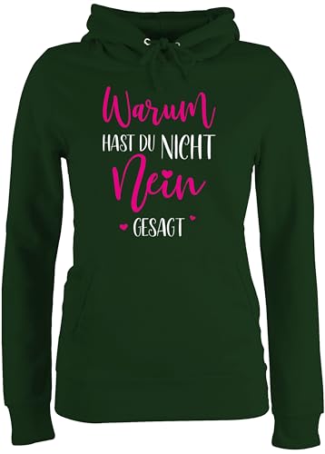 Pullover Damen Hoodie Frauen - Party Outfit - Warum hast du Nicht Nein gesagt I Schlager Geschenk Schlagerfans - XL - Dunkelgrün - schlagerparty schlagernacht Malle schlger schlagerfan sprüche Pullover Damen Hoodie Frauen - Party Outfit - Warum hast du Nicht Nein gesagt I Schlager Geschenk Schlagerfans - XL - Dunkelgrün - schlagerparty schlagernacht Malle schlger schlagerfan sprüche von Shirtracer