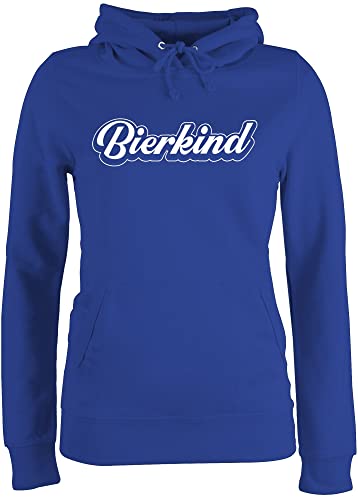 Pullover Damen Hoodie Frauen - Party & Alkohol - Bierkind - XS - Royalblau - Sauf Pulli Alki Hoodies Saufen Hoody Trinken pullis trinksprüche Kapuzenpullover trinkspruch damenhooddies von Shirtracer