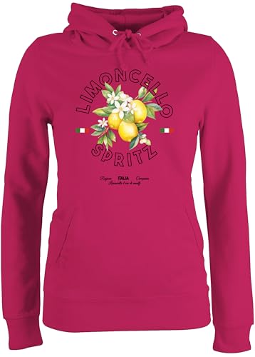 Pullover Damen Hoodie Frauen - Party & Alkohol - Limoncello Spritz Italia | Italien-Fans | Likör Italien | Zitronenlikör - XXL - Fuchsia - Sauf mit Pulli Alki Saufen Trinken trinksprüche von Shirtracer