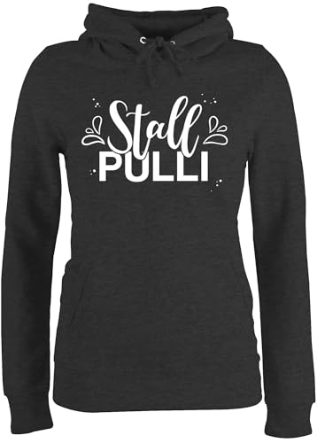 Pullover Damen Hoodie Frauen - Pferde - Stallpulli Lettering - XS - Anthrazit meliert - reitoberteil pferdeliebhaber stall Pulli pferdepulloverdamen sprüche Pferd hoddys reithoodies reiten hoddis Pullover Damen Hoodie Frauen - Pferde - Stallpulli Lettering - XS - Anthrazit meliert - reitoberteil pferdeliebhaber stall Pulli pferdepulloverdamen sprüche Pferd hoddys reithoodies reiten hoddis von Shirtracer