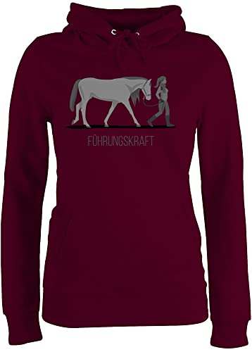 Pullover Damen Hoodie Frauen - Pferde - Führungskraft - XS - Burgundrot - pullis Geschenke für Reiter reiten Geschenk pferden Hoodies REIT Oberteile Pulli sprüche pferdeliebe polovers Pullover Damen Hoodie Frauen - Pferde - Führungskraft - XS - Burgundrot - pullis Geschenke für Reiter reiten Geschenk pferden Hoodies REIT Oberteile Pulli sprüche pferdeliebe polovers von Shirtracer
