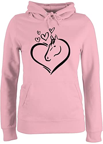 Pullover Damen Hoodie Frauen - Pferde - Pferdeportrait im Herz - XS - Hellrosa - reitoberteil pferdeliebhaber Pferd Kapuzenpulli pferdepulloverdamen reiten pferdeherz Pulli reithoodies pferdespruch Pullover Damen Hoodie Frauen - Pferde - Pferdeportrait im Herz - XS - Hellrosa - reitoberteil pferdeliebhaber Pferd Kapuzenpulli pferdepulloverdamen reiten pferdeherz Pulli reithoodies pferdespruch von Shirtracer