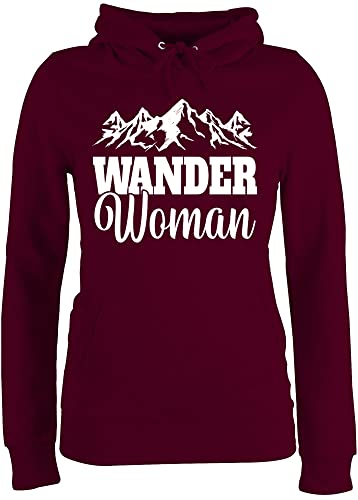 Pullover Damen Hoodie Frauen - Wander Woman - S - Burgundrot - Geschenke zum wandern Sport Berg pullis wandergeschenke Berge Pulli wandergeschenk travel hoddys Wanderkleidung Bergen Hoddies/pullies Pullover Damen Hoodie Frauen - Wander Woman - S - Burgundrot - Geschenke zum wandern Sport Berg pullis wandergeschenke Berge Pulli wandergeschenk travel hoddys Wanderkleidung Bergen Hoddies/pullies von Shirtracer