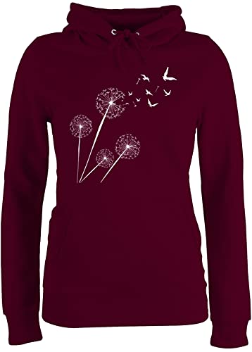 Pullover Damen Hoodie Frauen - Sprüche Statement - Pusteblume Löwenzahn - XS - Burgundrot - Hoodys mit Motiven Statement-Pullover Statements vögel Hoody sprüchen Blume Kapuze Aufschrift Pullover Damen Hoodie Frauen - Sprüche Statement - Pusteblume Löwenzahn - XS - Burgundrot - Hoodys mit Motiven Statement-Pullover Statements vögel Hoody sprüchen Blume Kapuze Aufschrift von Shirtracer
