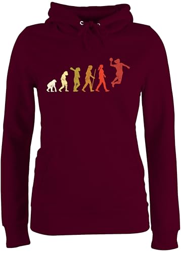 Pullover Damen Hoodie Frauen - EM 2026 Trikot Ersatz - Handball Evolution Vintage - L - Burgundrot - Handballer pullis hanball Pulli halbball Kapuzenpulli Handball. Hoody Handball, mädchen Pullover Damen Hoodie Frauen - EM 2026 Trikot Ersatz - Handball Evolution Vintage - L - Burgundrot - Handballer pullis hanball Pulli halbball Kapuzenpulli Handball. Hoody Handball, mädchen von Shirtracer