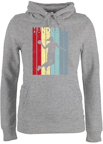 Pullover Damen Hoodie Frauen - EM 2026 Trikot Ersatz - Handballerin Handball Sprungwurf - S - Grau meliert - Handballer Pulli hanball Kapuzenpulli halbball Handball. Handball, beachhandball wm 2022 Pullover Damen Hoodie Frauen - EM 2026 Trikot Ersatz - Handballerin Handball Sprungwurf - S - Grau meliert - Handballer Pulli hanball Kapuzenpulli halbball Handball. Handball, beachhandball wm 2022 von Shirtracer