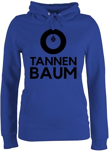 Pullover Damen Hoodie Frauen - Weihnachten Geschenke Christmas Bekleidung - O Tannenbaum - Schwarz - XXL - Royalblau - weihnachtspullis weihnachtsmotiv Pulli Weihnachtspullover weihnacht Baumwolle von Shirtracer