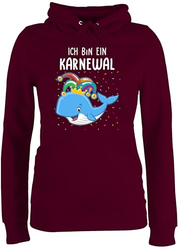 Pullover Damen Hoodie Frauen - & - Karnewal Kostüm Fasching I Karneval I Fastnacht I Ich Bin EIN Karnewal - XS - Burgundrot - karnevalspullover Faschings karnevalspulli Karnevals karnevalshoodie Pullover Damen Hoodie Frauen - & - Karnewal Kostüm Fasching I Karneval I Fastnacht I Ich Bin EIN Karnewal - XS - Burgundrot - karnevalspullover Faschings karnevalspulli Karnevals karnevalshoodie von Shirtracer