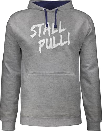 Pullover Herren Frauen Hoodie Kontrast zweifarbig - Damen - Stallpulli I Geschenk Reiten I Pferde Geschenke I Pferdeliebhaber - XS - Grau meliert/Navy Blau - pulli sprüche pferd stall oberteile Pullover Herren Frauen Hoodie Kontrast zweifarbig - Damen - Stallpulli I Geschenk Reiten I Pferde Geschenke I Pferdeliebhaber - XS - Grau meliert/Navy Blau - pulli sprüche pferd stall oberteile von Shirtracer