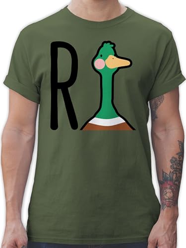 T-Shirt Herren - R Ente Rente Rentner Rentnerin Ruhestand Geschenk - XL - Army Grün - Shirt für männer pensionierung sprüche t-Shirts Geschenke Shirts zur t-schirt abschiedsgeschenk t ich Bin in von Shirtracer