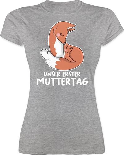 Shirt Damen - 1. Muttertag I Unser erster Muttertag - M - Grau meliert - 1 muttertagsgeschenk muttertags Tshirt Mama erste t-Shirt Geschenk zum ersten muttertagsgeschenke mittertagsgeschenk Shirt Damen - 1. Muttertag I Unser erster Muttertag - M - Grau meliert - 1 muttertagsgeschenk muttertags Tshirt Mama erste t-Shirt Geschenk zum ersten muttertagsgeschenke mittertagsgeschenk von Shirtracer
