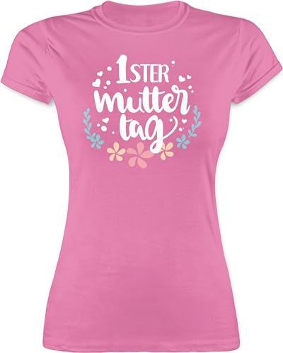 Shirt Damen - Erster Muttertag - S - Rosa - muttertags Tshirt Mama 1.Muttertag t-Shirts muttertagsgeschenke muttertagsgeschenk 1 t sprüche mittertagsgeschenk 1. mom Mutter Mein muttertaggeschenk von Shirtracer