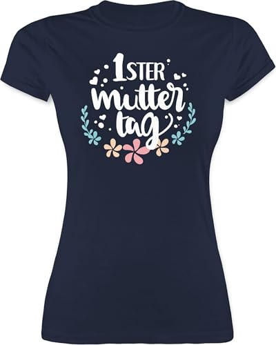 Shirt Damen - Erster Muttertag - XXL - Navy Blau - muttertags Tshirt Mama 1.Muttertag t-Shirts muttertagsgeschenke muttertagsgeschenk 1 t sprüche mittertagsgeschenk 1. mom Mutter Mein von Shirtracer
