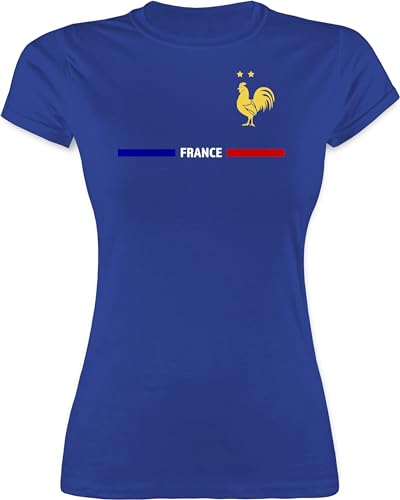 Shirt Damen - Fußball EM WM - Frankreich Trikot Wappen | France mit Stolz | Französisches Fan-Motiv - XXL - Royalblau - Fussball fußballtrikot Europameisterschaft französisch Shirt Damen - Fußball EM WM - Frankreich Trikot Wappen | France mit Stolz | Französisches Fan-Motiv - XXL - Royalblau - Fussball fußballtrikot Europameisterschaft französisch von Shirtracer