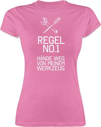 Shirt Damen - Handwerker Geschenke - Regel No.1 Hände Weg von Meinem Werkzeug - XL - Rosa - Handwerk t arbeitsshirts Werkstatt Heimwerker t-Shirt sprüche autoschrauber Mechaniker Tshirt Shirt Damen - Handwerker Geschenke - Regel No.1 Hände Weg von Meinem Werkzeug - XL - Rosa - Handwerk t arbeitsshirts Werkstatt Heimwerker t-Shirt sprüche autoschrauber Mechaniker Tshirt von Shirtracer