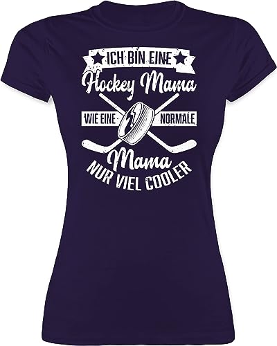 Shirt Damen - Ich Bin eine Hockey Mama - wie eine Normale Mama nur viel Cooler - weiß - XXL - Lila - muttertagsgeschenke Mum Tshirt muttertagsgeschenk mütter t-Shirt motherday Gift Muttertag Shirt Damen - Ich Bin eine Hockey Mama - wie eine Normale Mama nur viel Cooler - weiß - XXL - Lila - muttertagsgeschenke Mum Tshirt muttertagsgeschenk mütter t-Shirt motherday Gift Muttertag von Shirtracer
