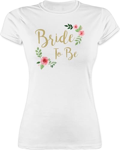 Shirt Damen - JGA Junggesellenabschied Frauen - Bride to Be - XXL - Weiß - Bachelorette Party Accessories t-Shirts junggesellinnenabschied jungesselnabschied Bridemaid Tshirt von Shirtracer