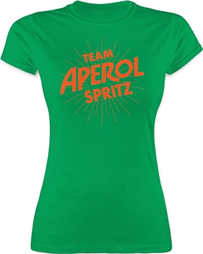 Shirt Damen - Karneval & Fasching - Team Aperol Spritz JGA I Mädelsabend Spritztour Aperol Geschenk - XL - Grün - Team-aperol-Spritz-t-Shirt Faschings Tshirt Karnevals apperol t-Shirts von Shirtracer