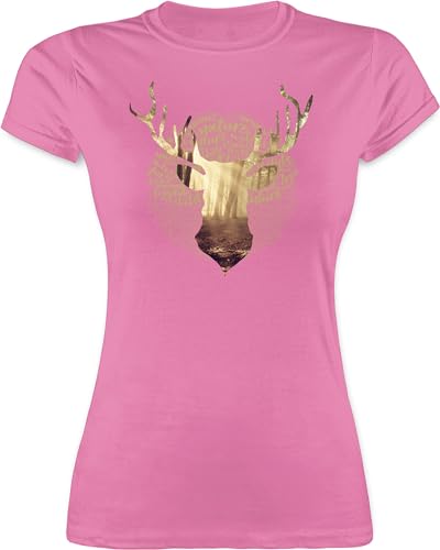Shirt Damen - Kompatibel mit Oktoberfest - Hirsch Jäger - L - Rosa - trachtentshirts trachtenshirt bayrische Jaeger Tshirt trachtenoberteile Trachten t Shirts bayrisch geweih t-Shirt Shirt Damen - Kompatibel mit Oktoberfest - Hirsch Jäger - L - Rosa - trachtentshirts trachtenshirt bayrische Jaeger Tshirt trachtenoberteile Trachten t Shirts bayrisch geweih t-Shirt von Shirtracer
